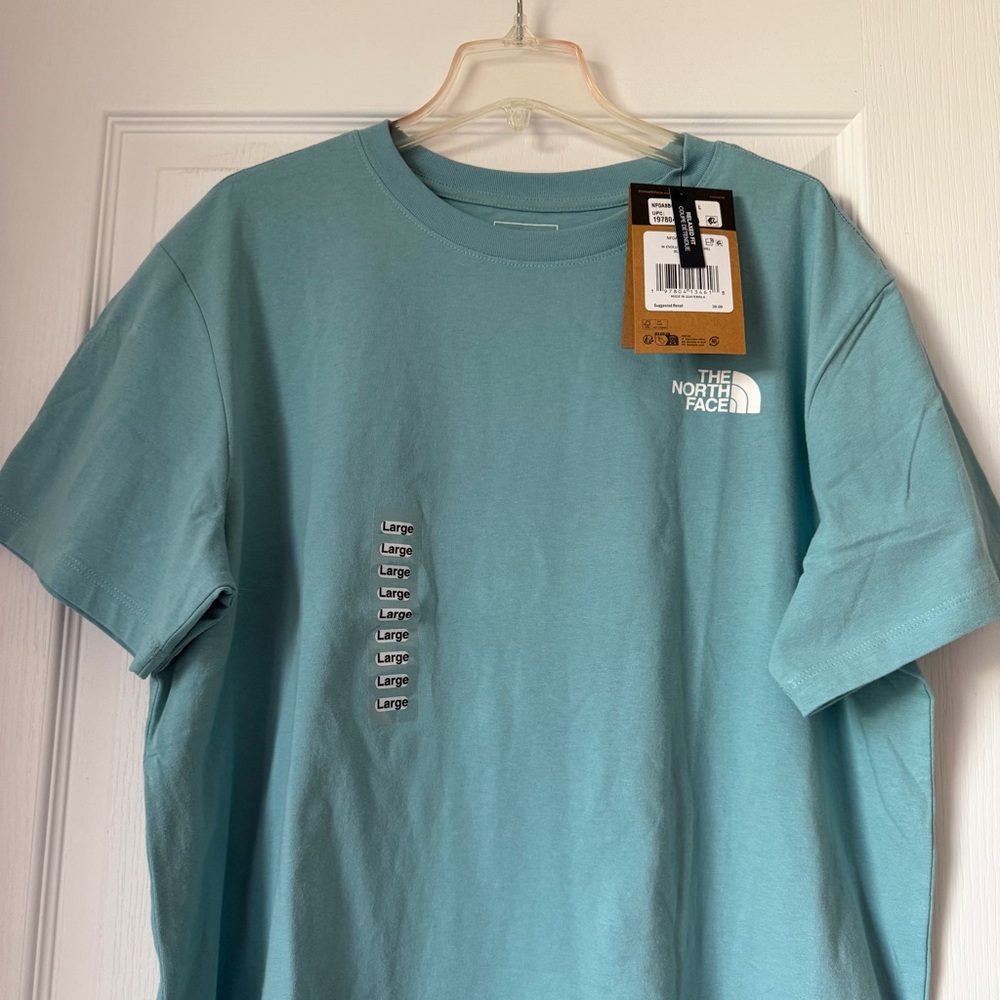 New Women’s North Face Short Sleeve Tee Blue Eclipse Size Large